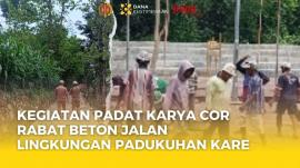 PROGRES PADAT KARYA COR RABAT BETON PADUKUHAN KARE